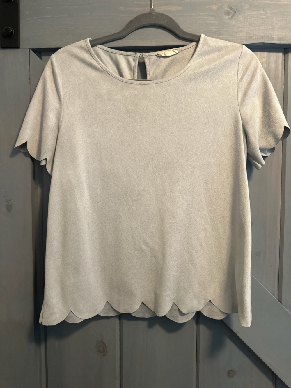 Alterd state scallop edge blouse